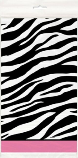 Table cover, Zebra Print Plastic