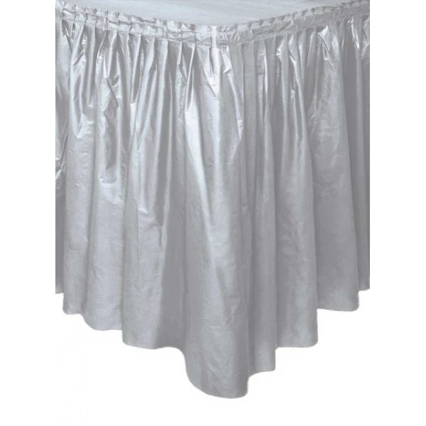 Table skirt, Silver