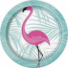Flamingo Paper plates 18cm