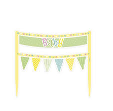 Baby Charlie pie deco banner pastel