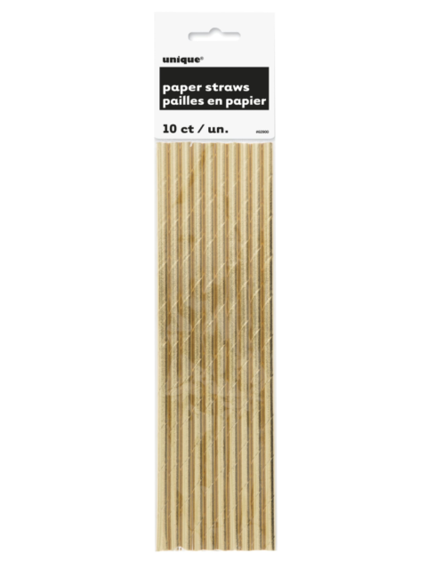 Straws, Gold Foil Coated