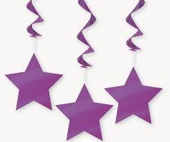Star Swirls Deco, Purple