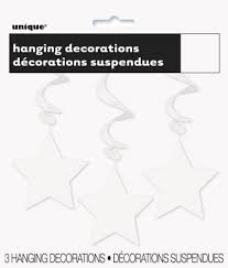 Star Swirls Deco, White