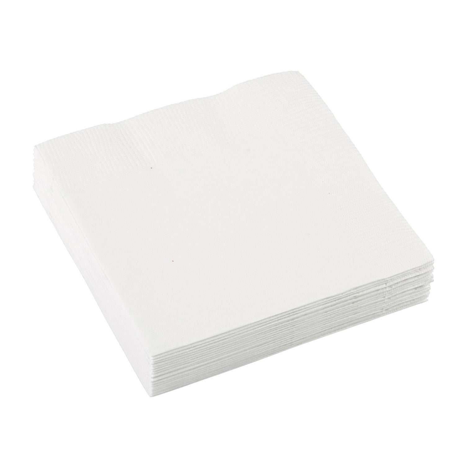 20 Napkins Frosty White