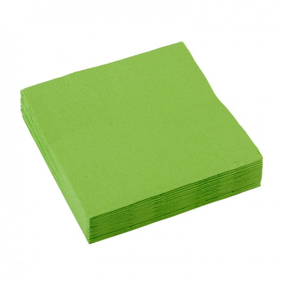 Napkins, Lime 20pc