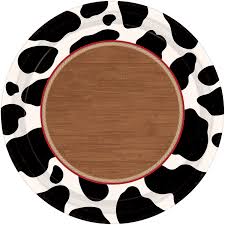 Cowboy Western plates Paper 1