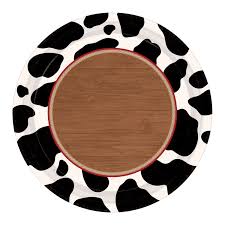 Cowboy Western plates