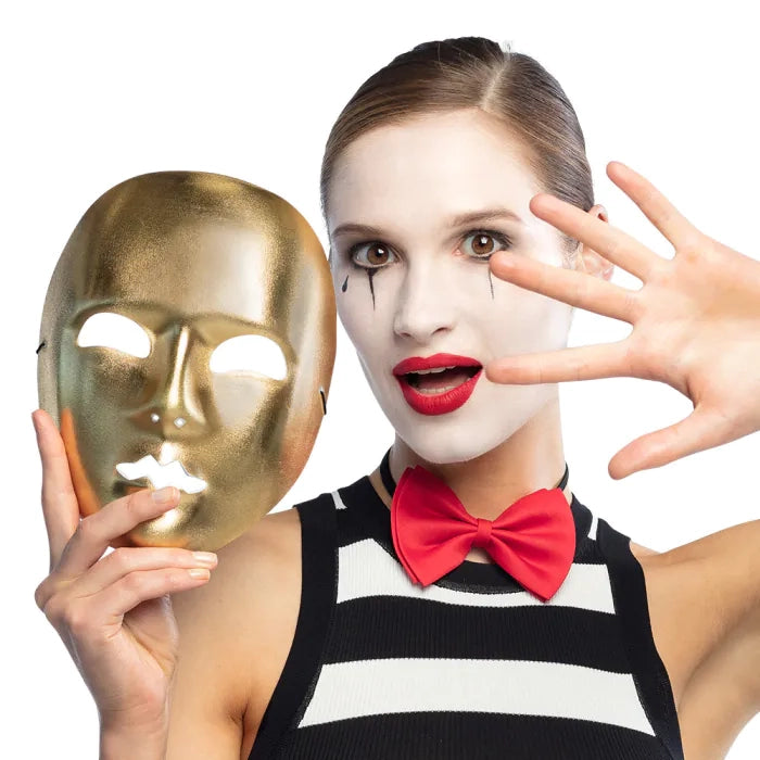 Face mask Mime gold