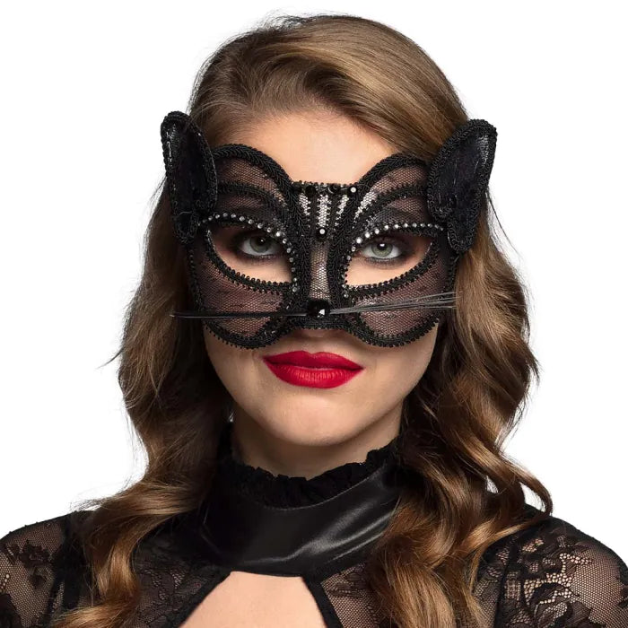 Lace eye mask Cat deluxe