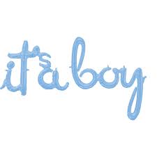 It's A Boy Pastel Blue Foil Balloon