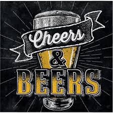 Cheers and Beers small Napkins