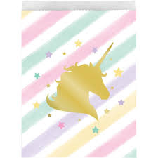 Unicorn Sparkle Paper Treat Bag