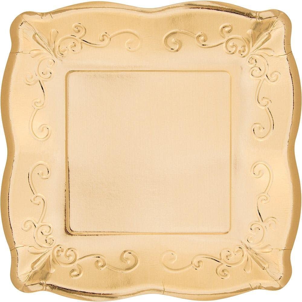 Plates, Gold Embroidered