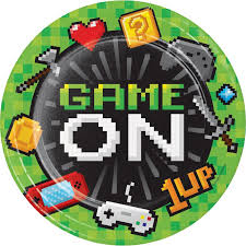 Game On Plates Round