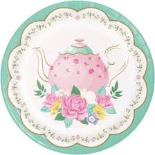 Floral Tea Party Dessert Plates