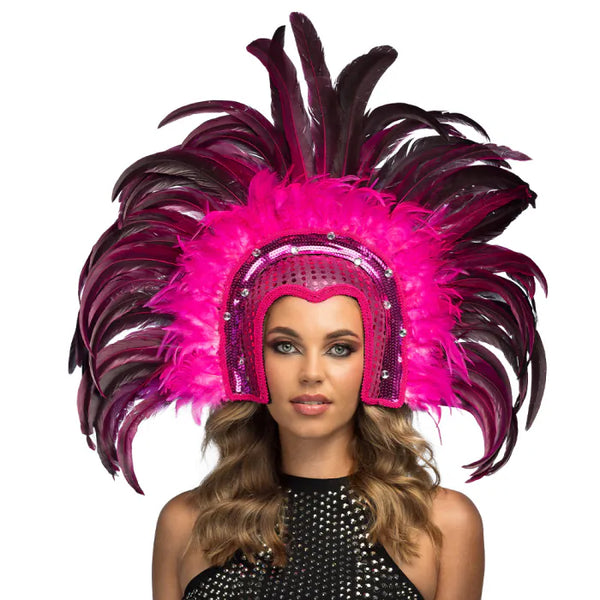 Headdress Samba pink