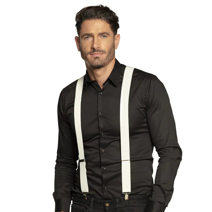 Suspenders Basic white