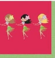 Hula girl big Napkins