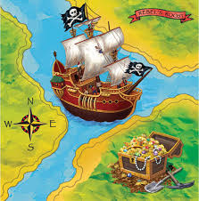 Pirates buried treasure Napkins