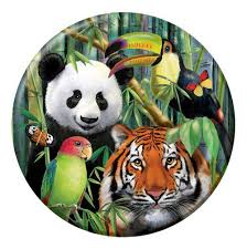 Jungle Plates Round