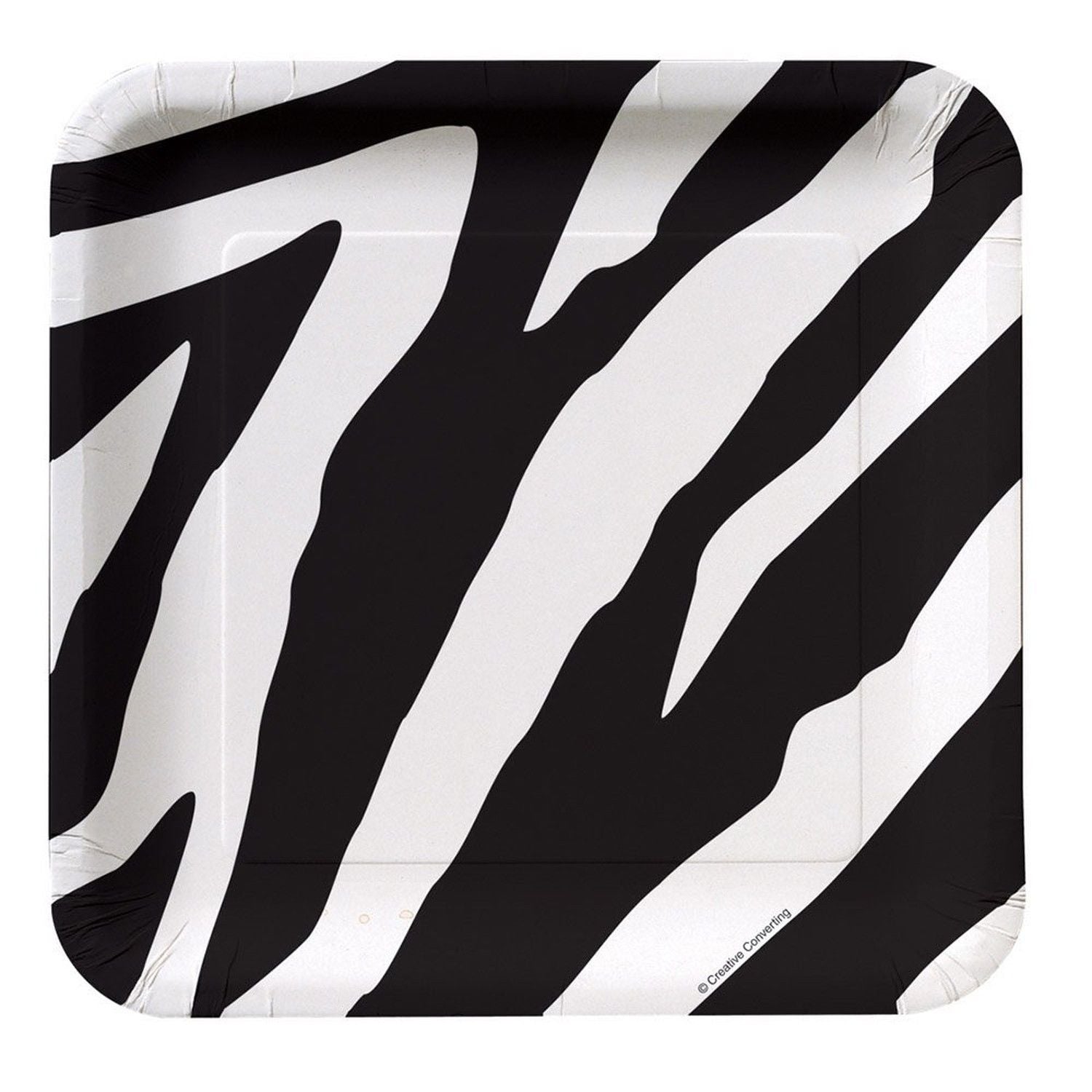 Animal Print Plates Zebra