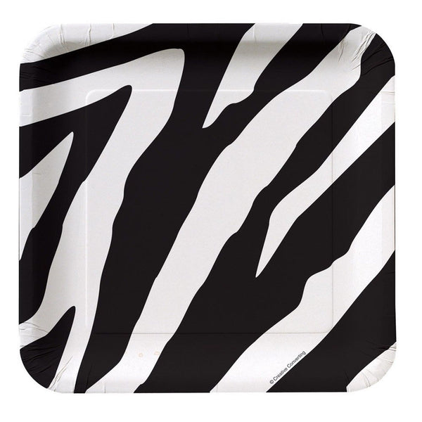 Animal Print Plates Zebra