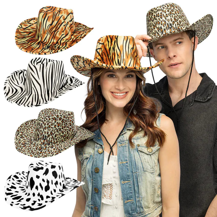 Cowboy hat Wild 4 ass.