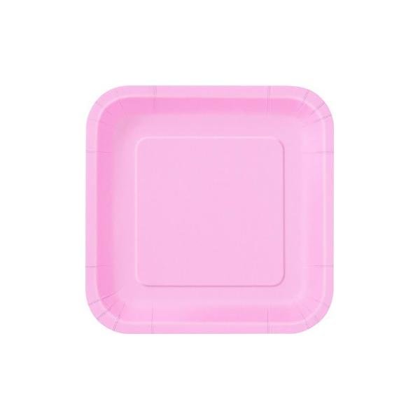 Babypink 16ct Paper plates 18cm