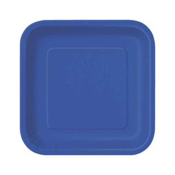 Dark Blue 14ct Paper plates 23cm