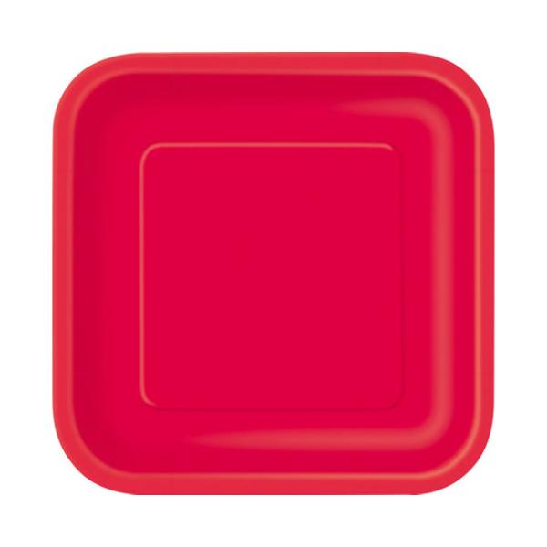 Ruby Red 14ct Paper plates 23cm