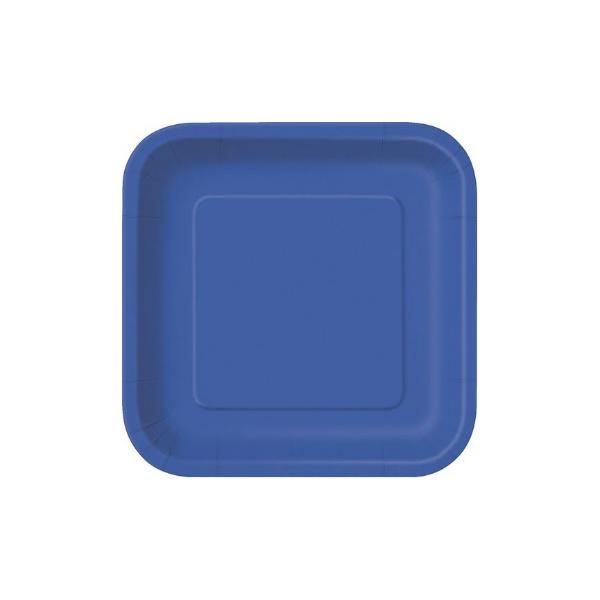 Dark Blue 16ct Paper plates 18cm