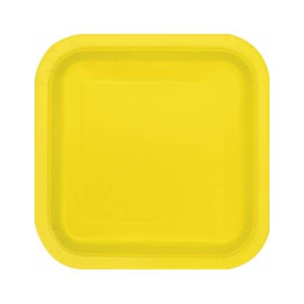 White 16ct Paper plates 18cm