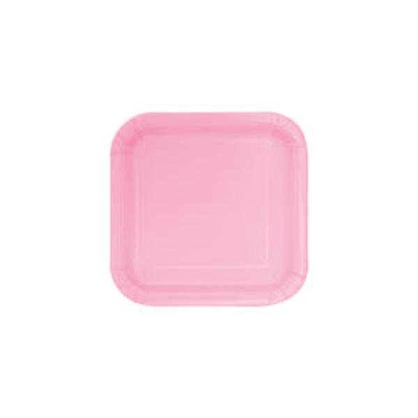 Baby Pink 14ct Paper plates 23cm