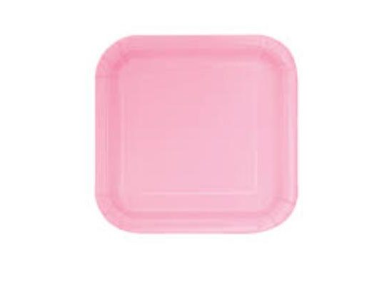 Baby Pink 14ct Paper plates 23cm