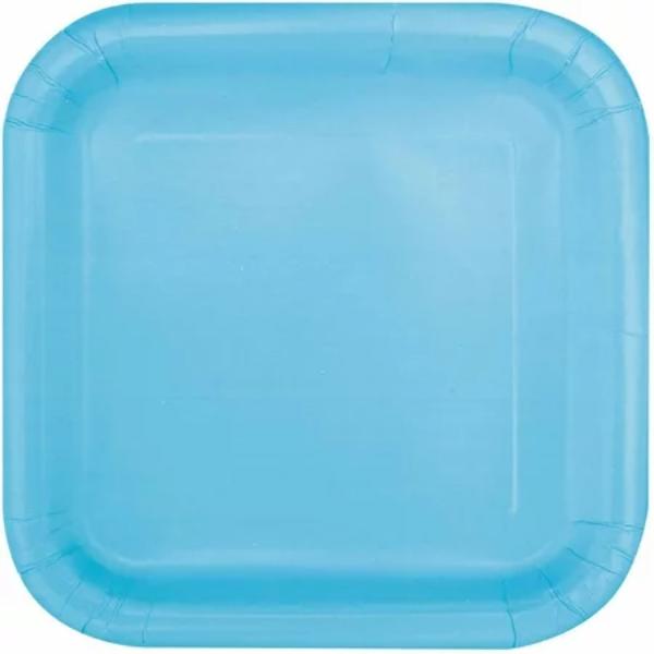 Baby Blue 14ct Paper plates 23cm