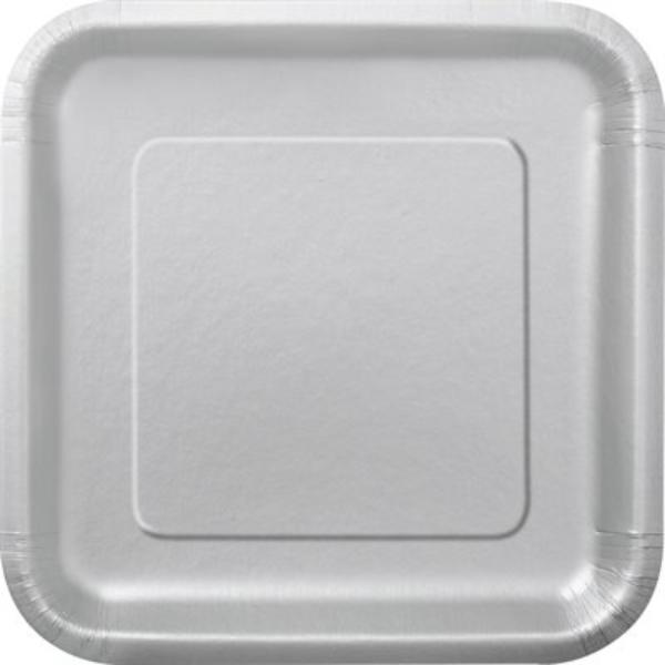 Silver 14ct Paper plates 23cm