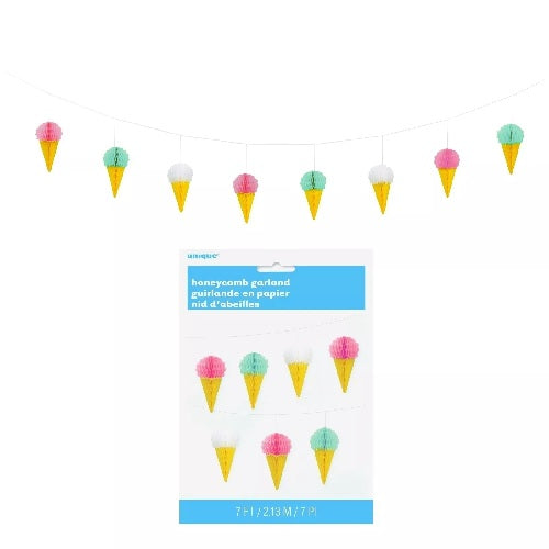 Honeycomb Ice Cream Garland