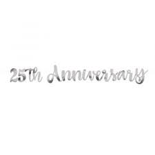 Banner - Script Silver 25Th Anniv.