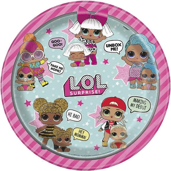 LOL Surprise Paper plates