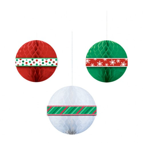 Christmas Honeycomb balls