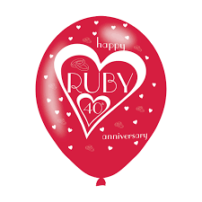 40th Wedding Anniv. Balloons