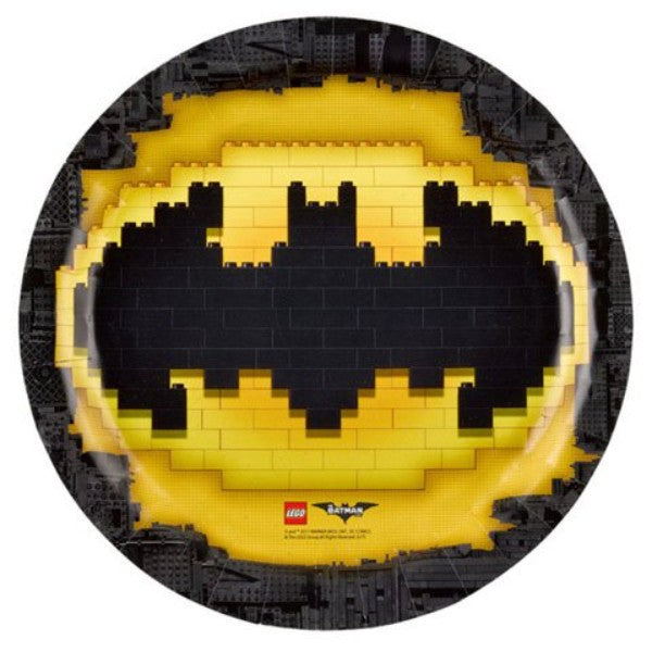 BATMAN Lego Paper Plates