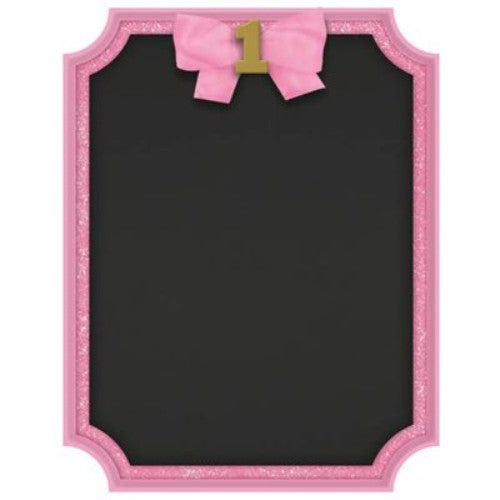 Chalkboard Sign 1St Birthday Pink