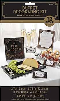 1920s Hollywood Art Deco Buffet Decorating Kit