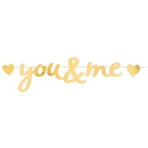 You and Me Gold Banner