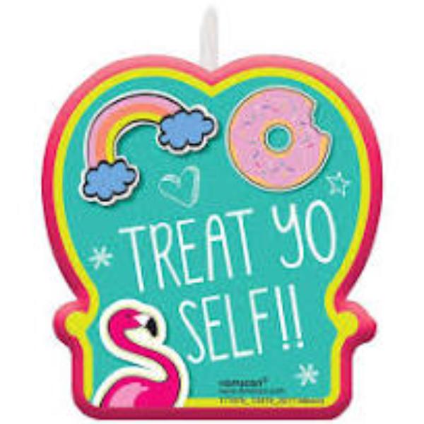 Pink Treat your self Candle
