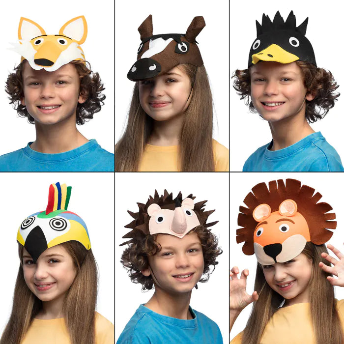Child hat animal 6 ass.