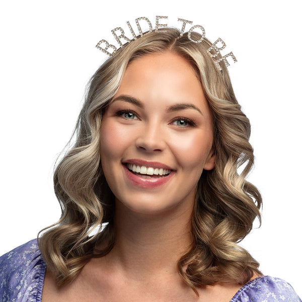 Metal tiara 'Bride to be' rose gold