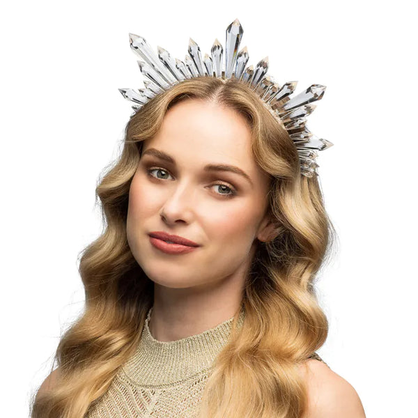 Metal tiara halo crown Saphira