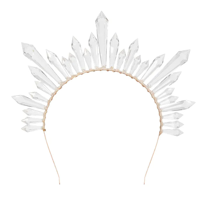 Metal tiara halo crown Saphira